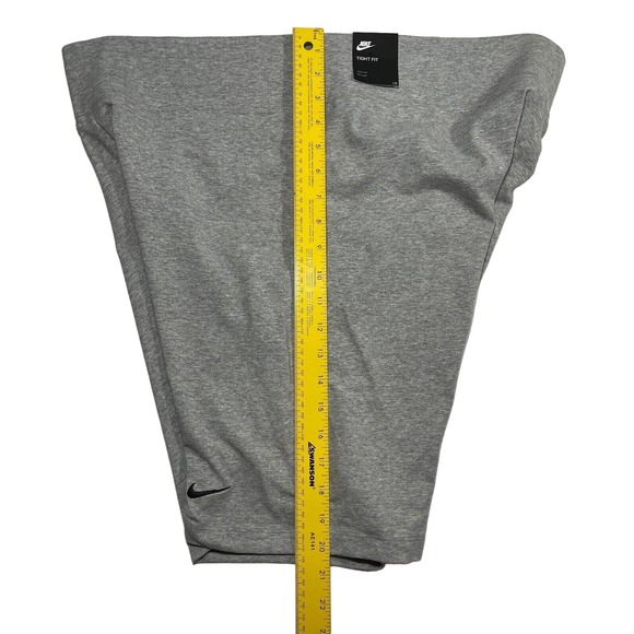 NIKE Women NSW Essential Mid Rise Bike Shorts Grey DB6053 063 - Plus Size 2X New - Picture 2 of 7